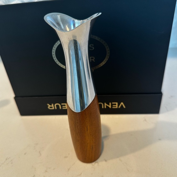 Nambe Other - Nambe Silver and Wood Vase